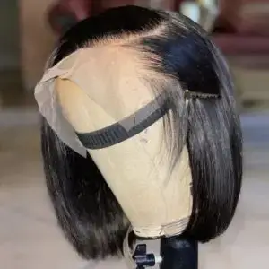 Perruque Bob Lisse – 100 % Cheveux Humains Naturels