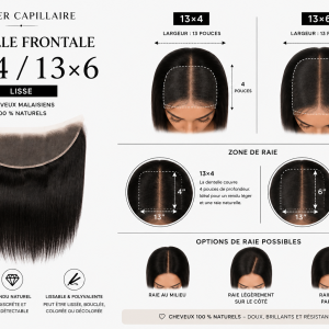 Lace Frontale Lisse 13×4 / 13×6 – Virgin Remy Premium