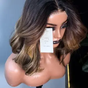 Perruque Malaisienne Freestyle Blonde Stella Closure 4x4 Lisse Naturels Cheveux 100%