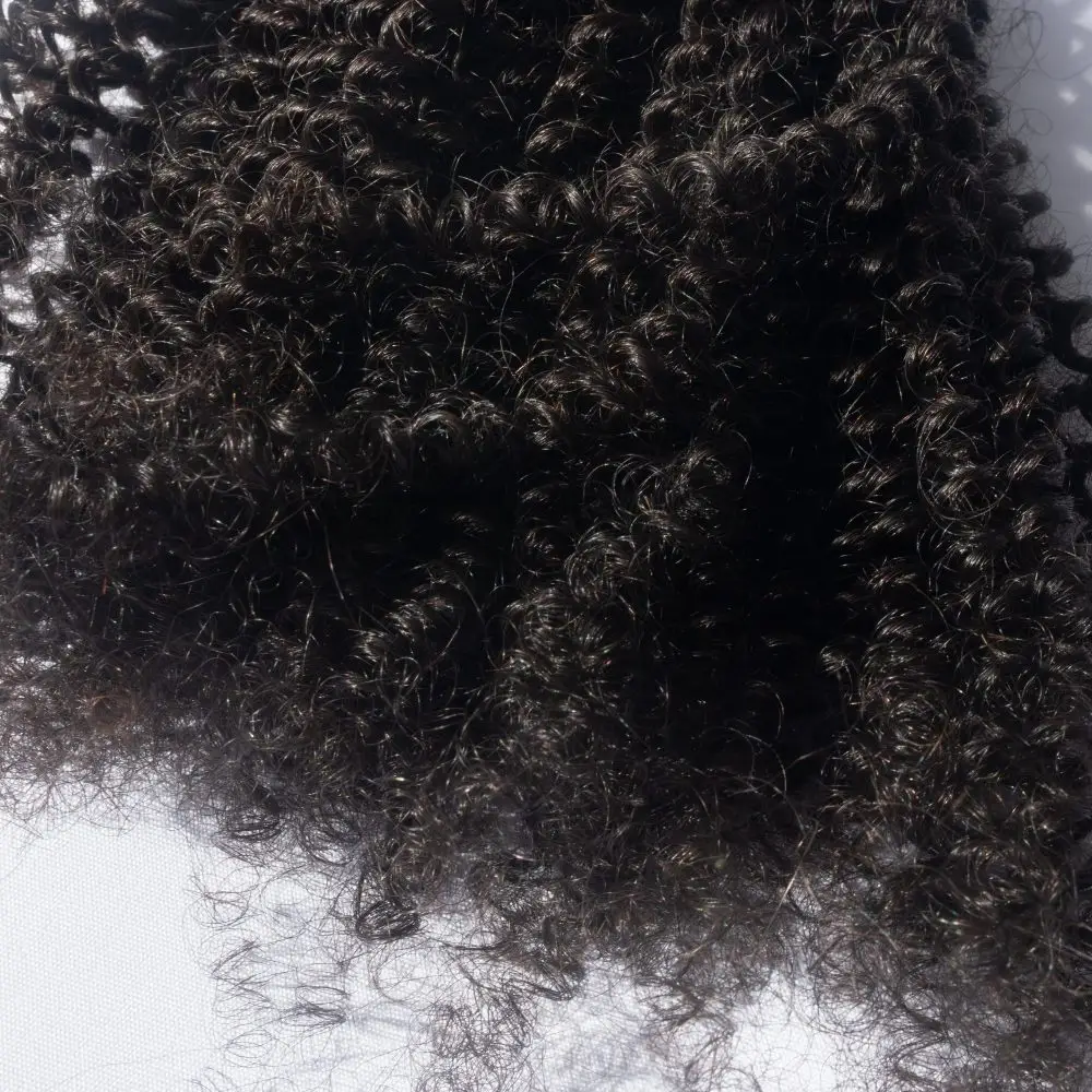 Paquets De Raw Indiens Tissages Natural Kinky Curly Cheveux 100% Brut – Image 3